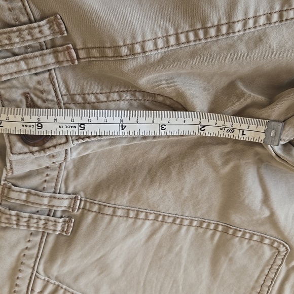 🤎 Maurices Khaki Slim Straight Ankle Pants Mid Rise Size 0 Neutral - Picture 13 of 15